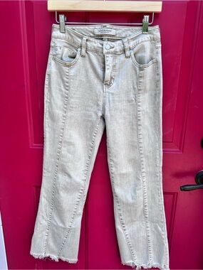 {Liverpool Los Angeles} Taupe Crop Jeans